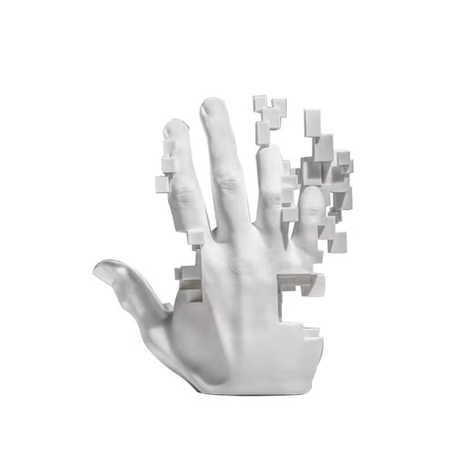 Hand Sculpture Decor, White Hand Ornament, Creative Hand Sculpture Cool Desk view 4