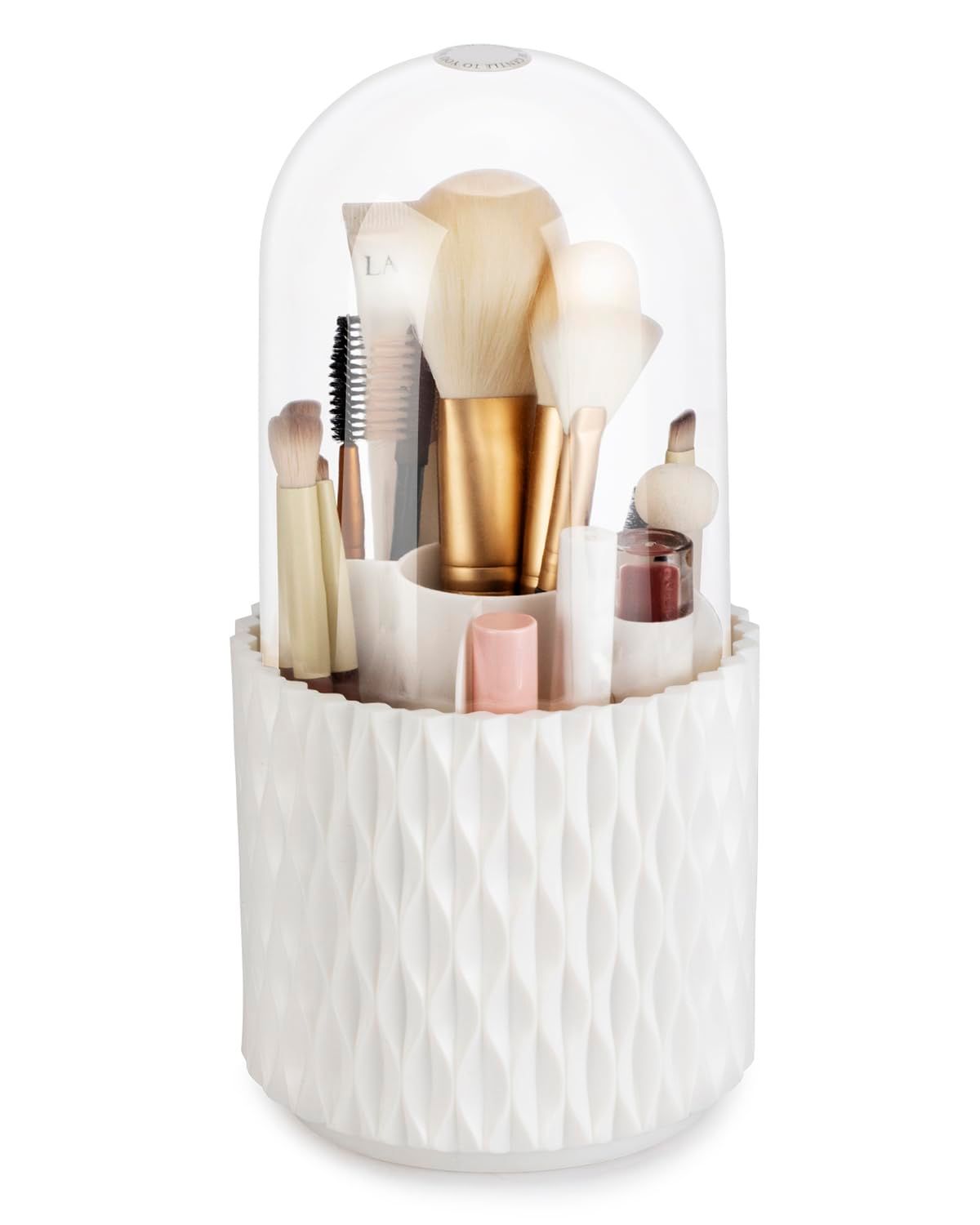Makeup Brush Holder Organizer with Lid