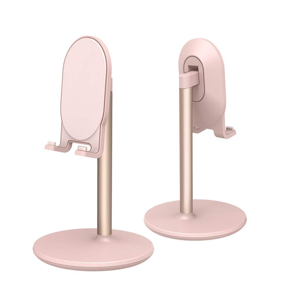 Phone Stand for Desk, Adjustable Cell Phone Holder for Desk, Compatible with