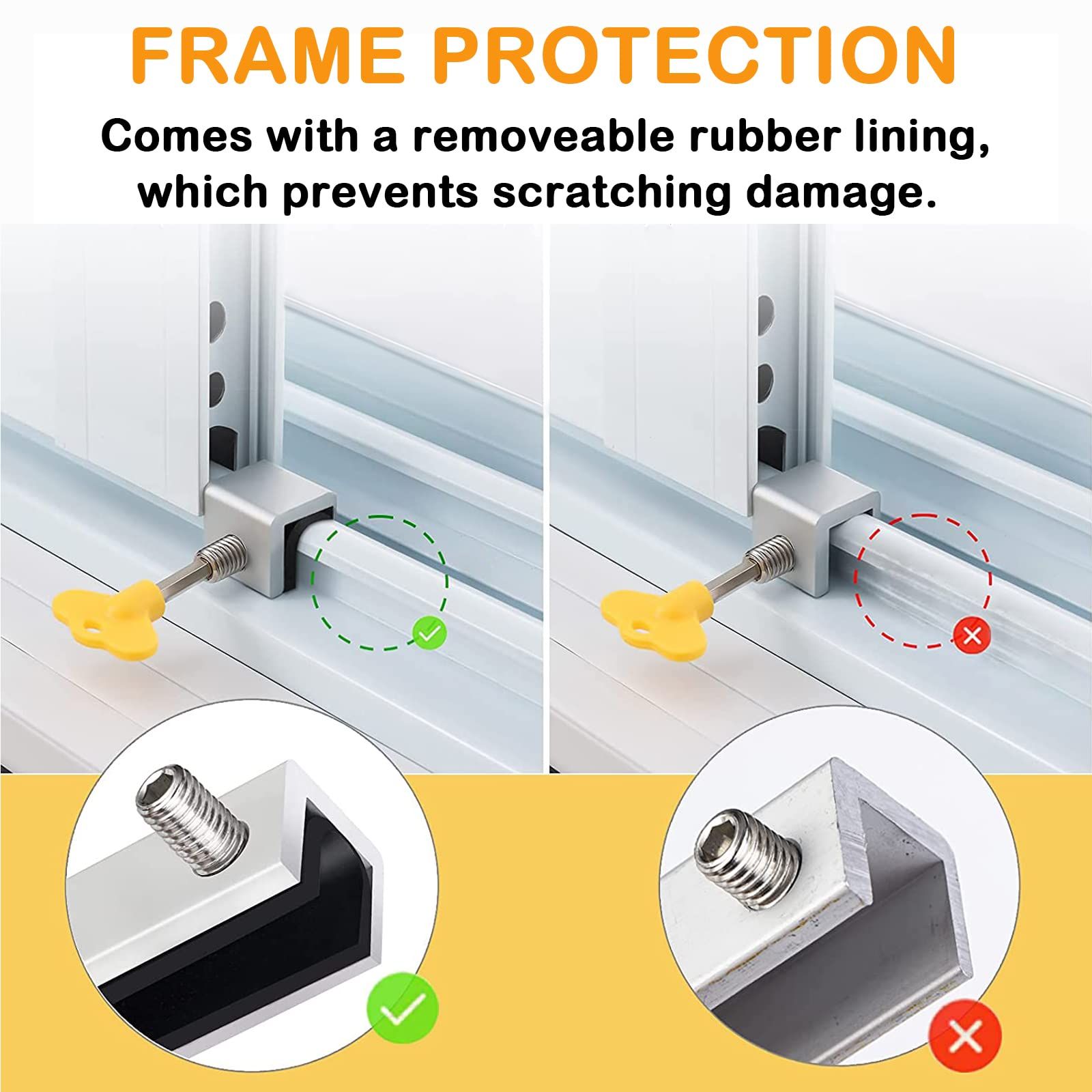 4 Sets Sliding Window Locks view 3