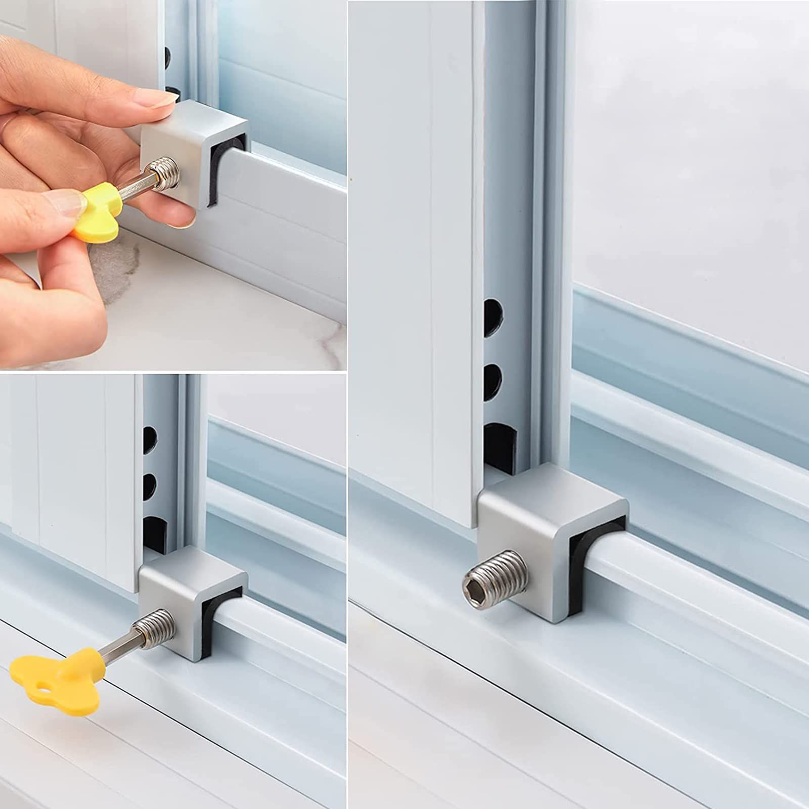 4 Sets Sliding Window Locks view 4