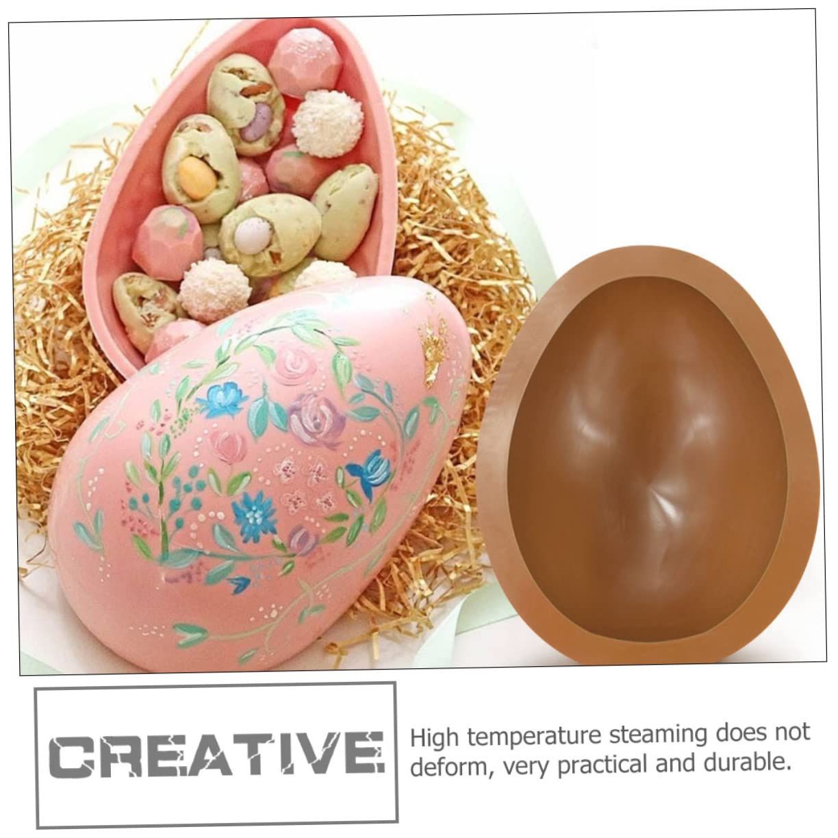 Egg Silicone Mold Silicone Chocolate Molds Easter Chocolate Molds Giant Easter view 4