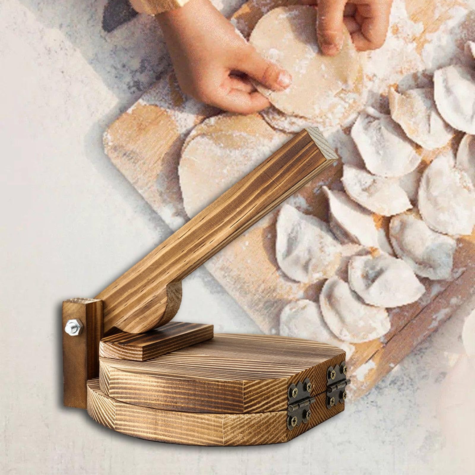 Wooden Tortilla Press Dumpling Maker view 5