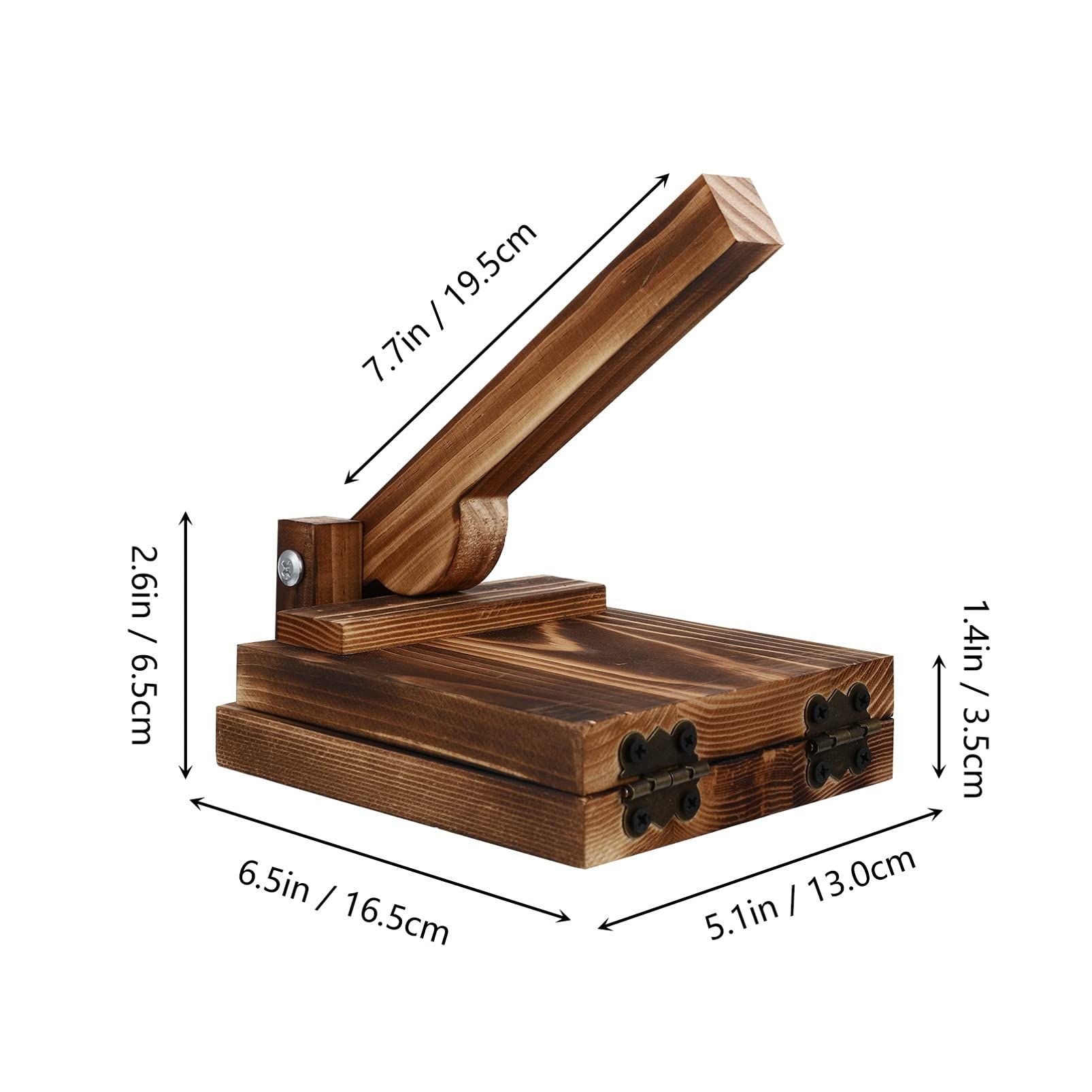 Wood Tortilla Press Dumpling Skin Maker Presser view 2