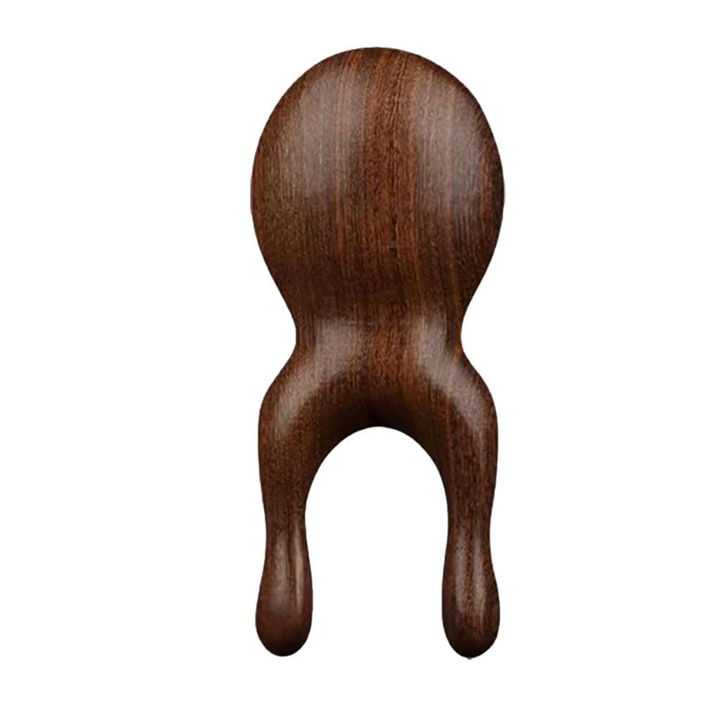 Natural Wood Head GuaSha Comb - Scalp Stimulator Massager Tools - Portable