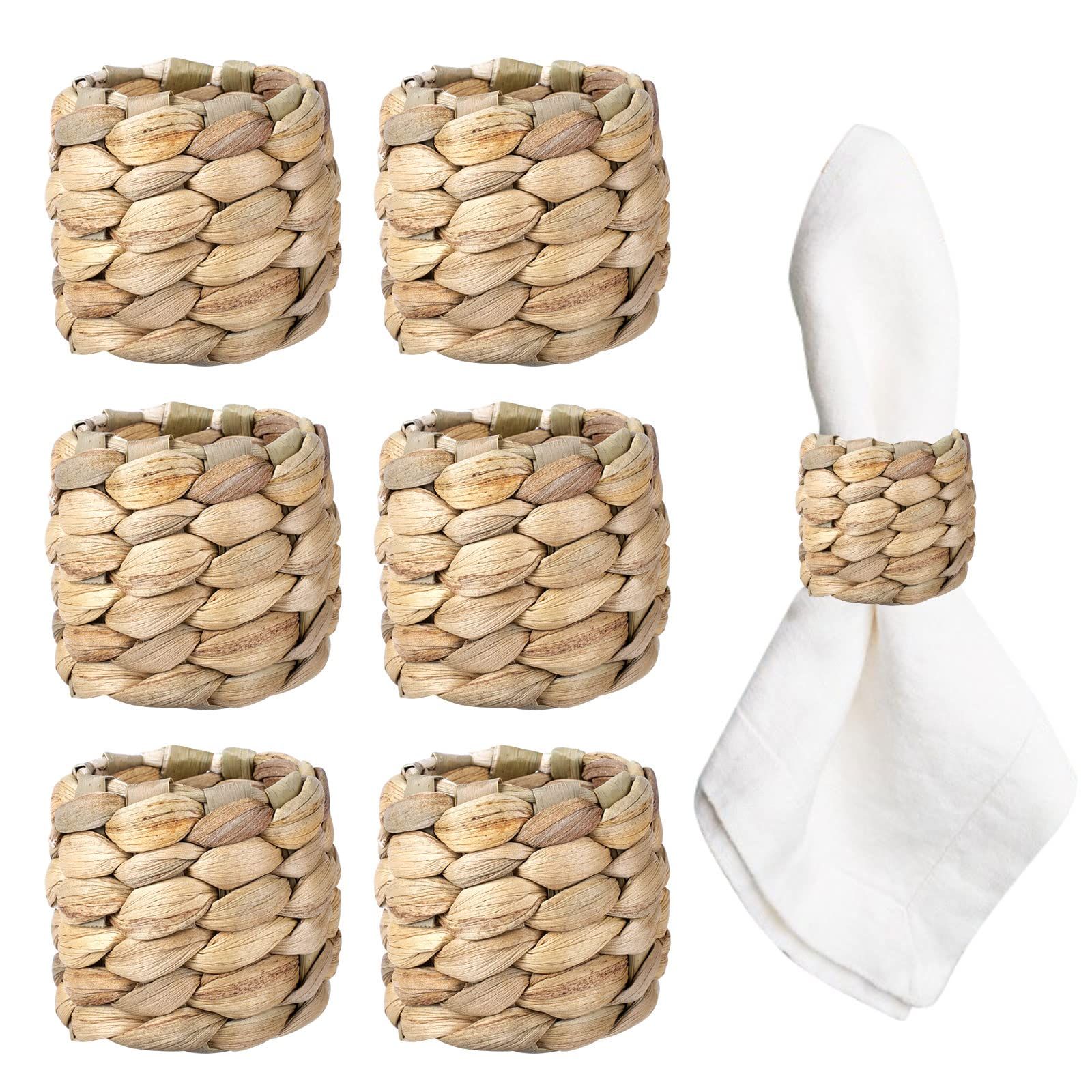 Hand-Woven Napkin Rings for Table Decor