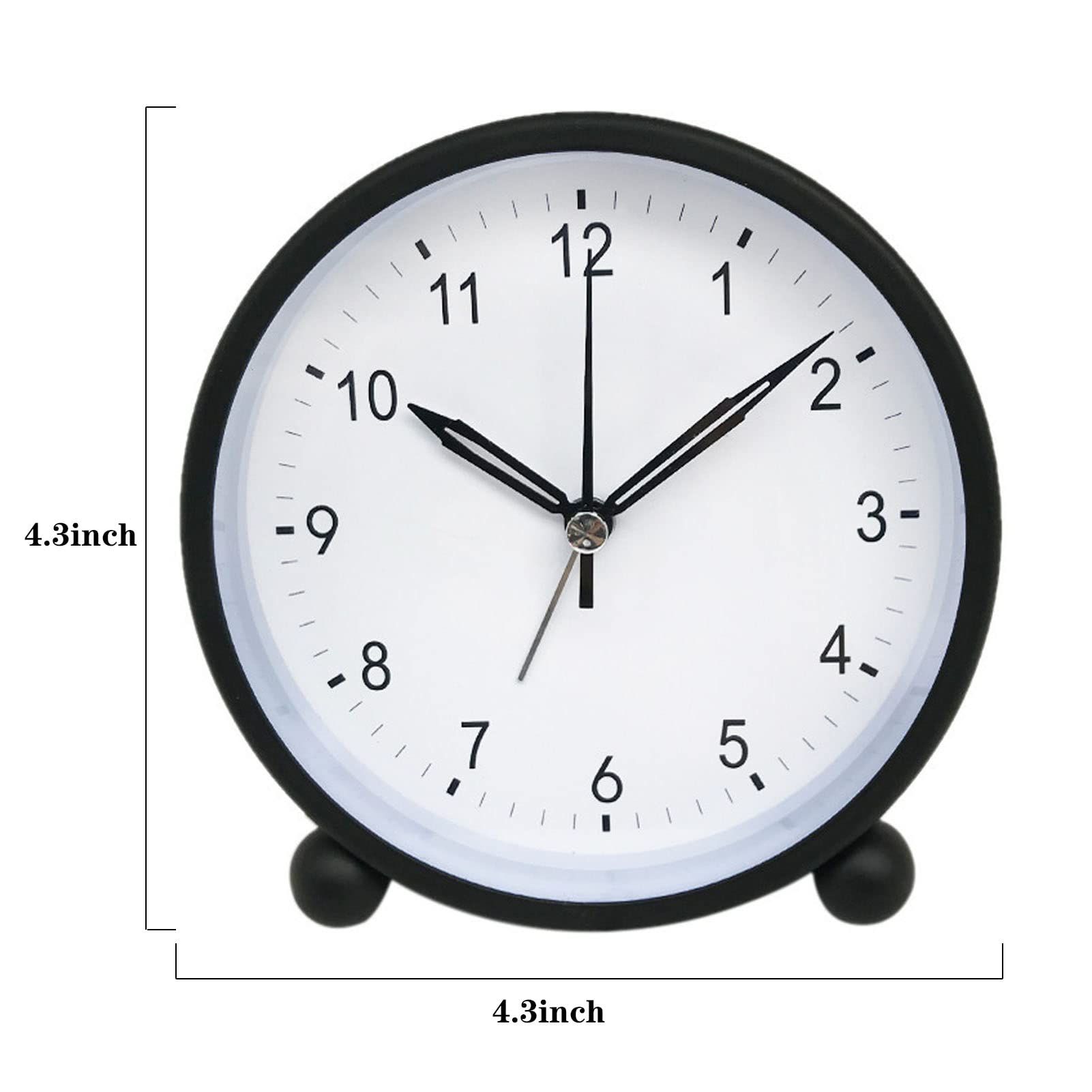 Alarm Clock, Alarm Clock for Kids, 4.3 Inch Analog Alarm Clock with Night view 2