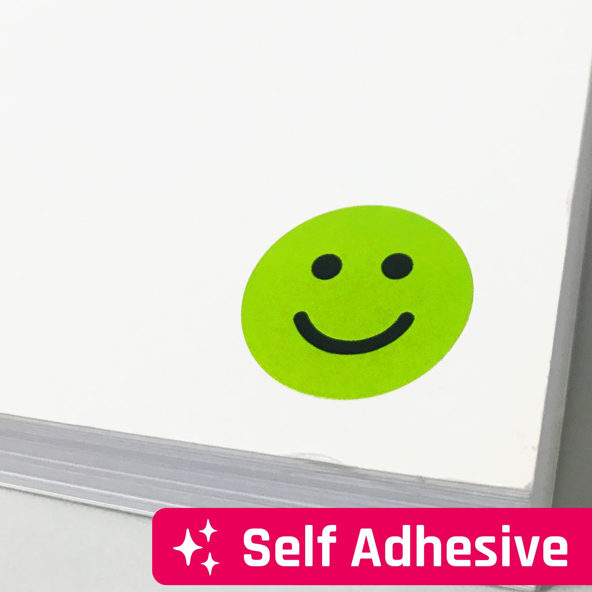 1200 Pieces - 1" Happy/Sad Smile Face Behavior Emotion Stickers view 5