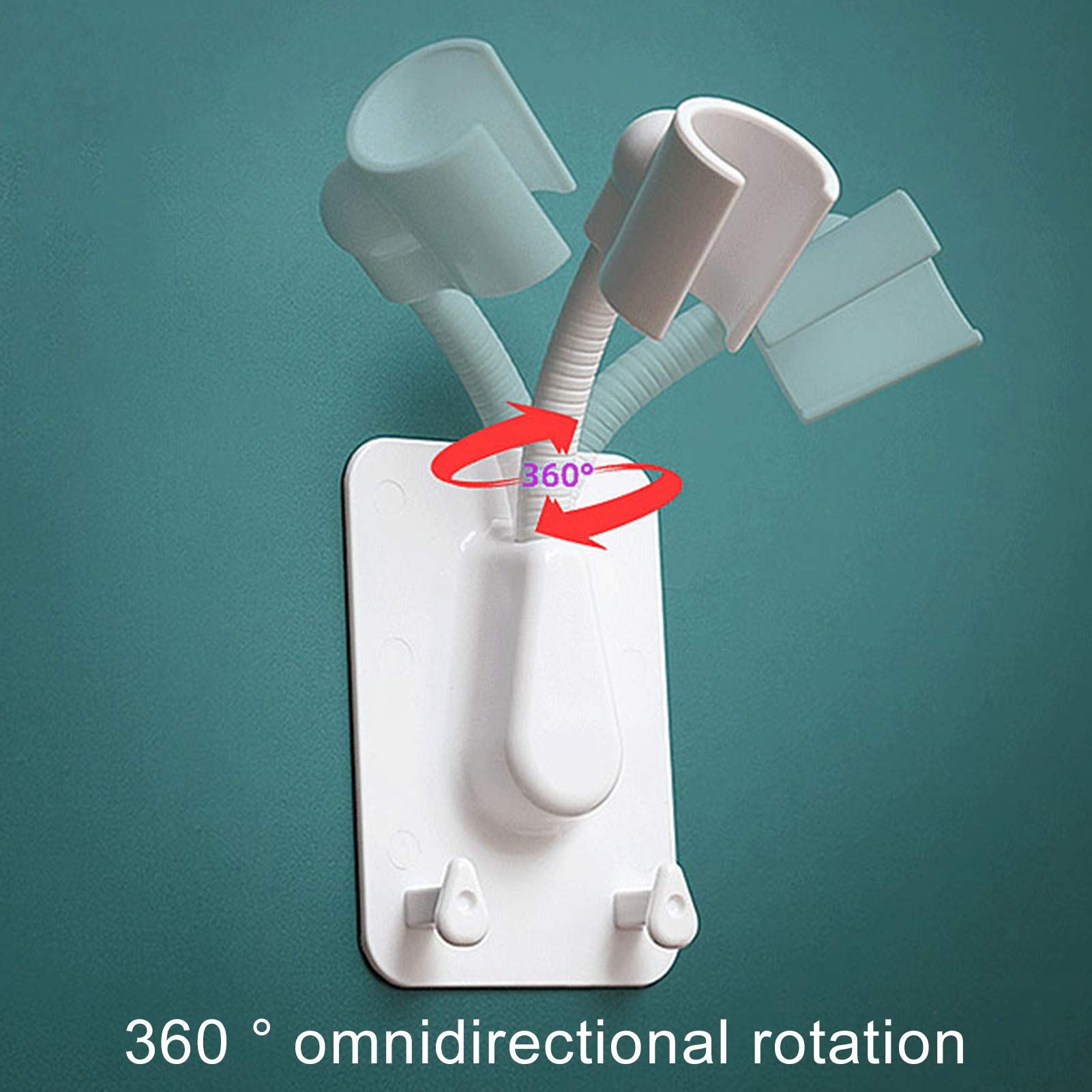 Shower Bracket, Relocatable Handheld Showerhead Holder, 360 Degrees Rotatable view 3
