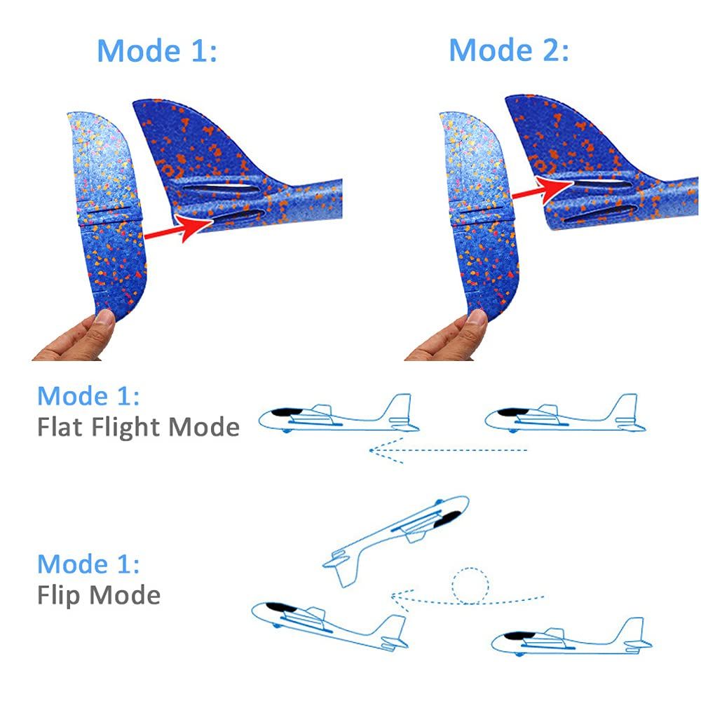 Airplane Toys, Flight Mode Glider, Flying Toy for Kids, Birthday Gifts for view 5