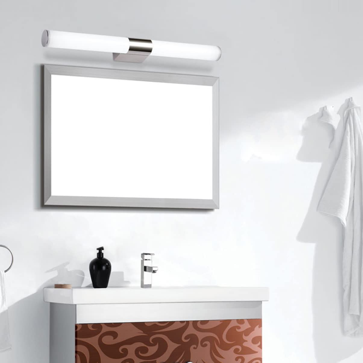 Metal LED Vanity Light - Makeup Vanity Light for Modern Over Steel Mirror view 3
