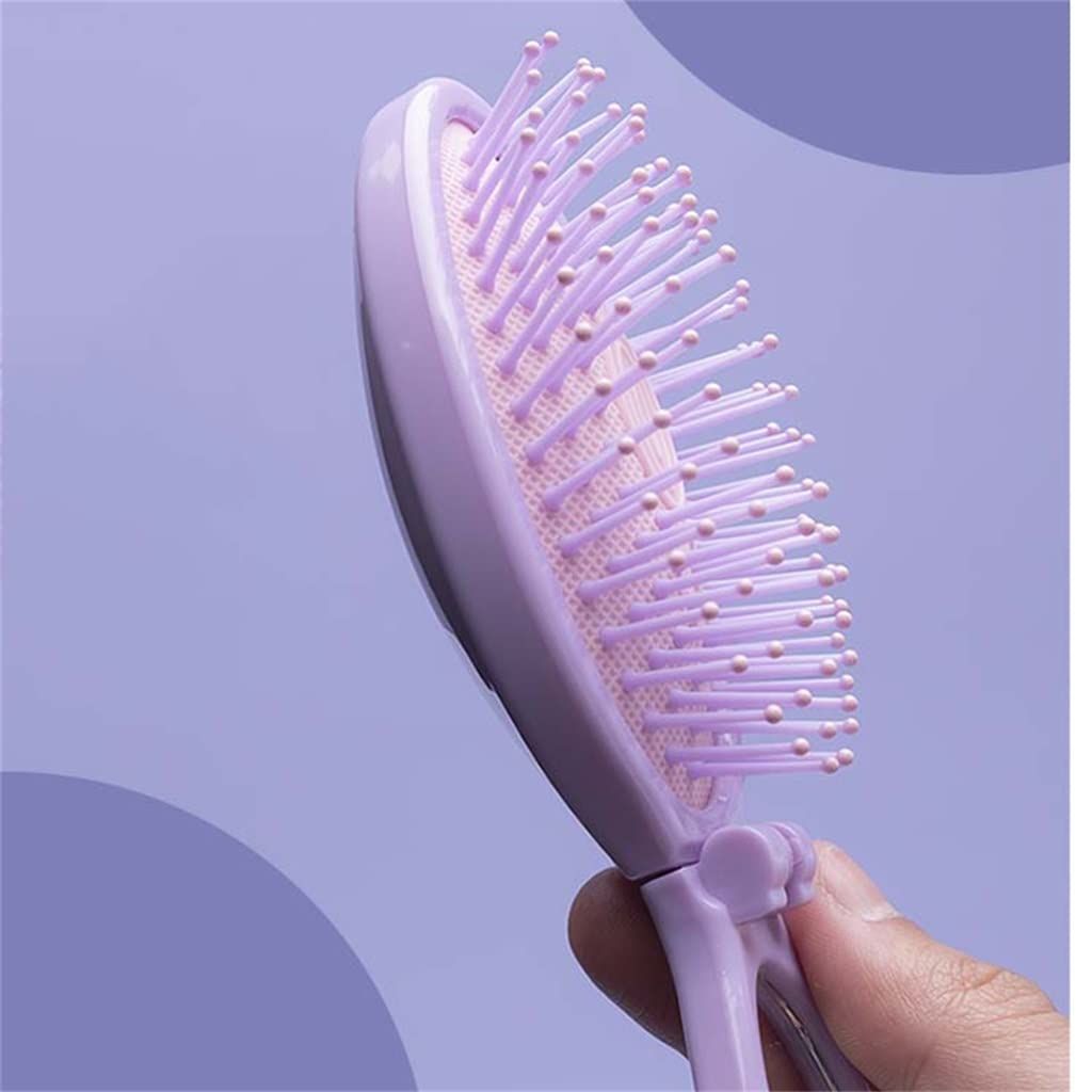 Two-in-one Household Folding Comb Air Cushion Comb Portable Mirror Comb view 4