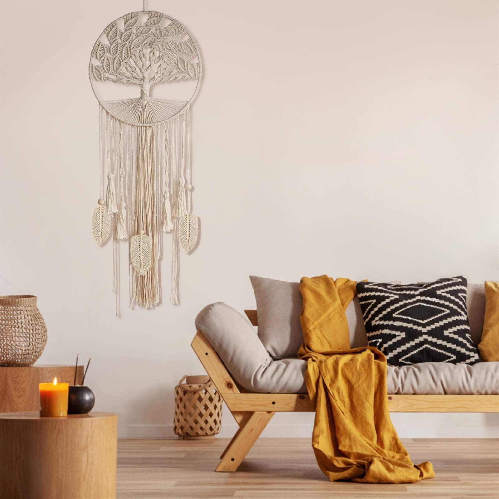 Wall Hanging Large Dreamcatcher Woven Boho Dream Catchers for Home Bedroom view 4
