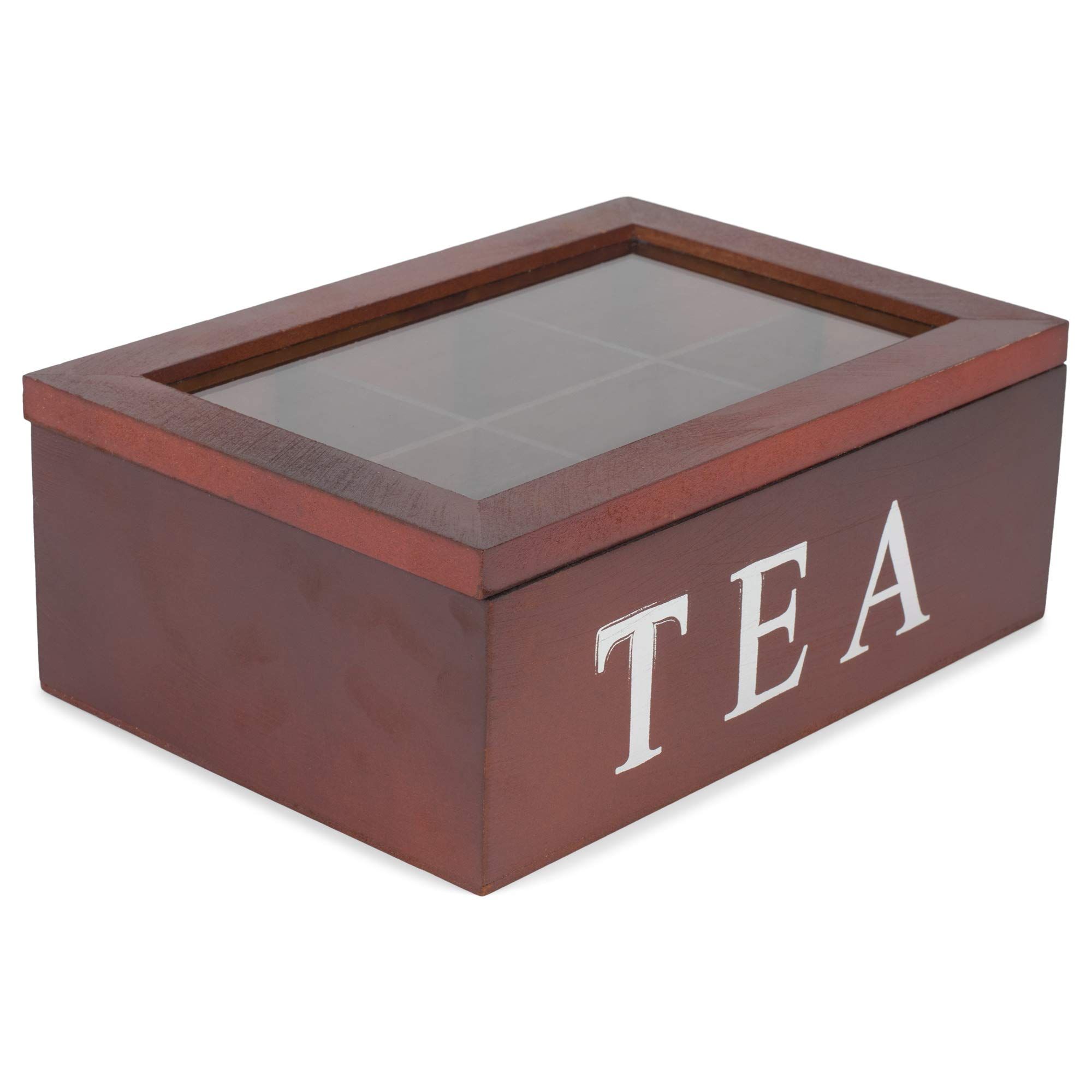 Wooden Chest Storage Box With Lids Vintage Treasure Box With 9 Compartments