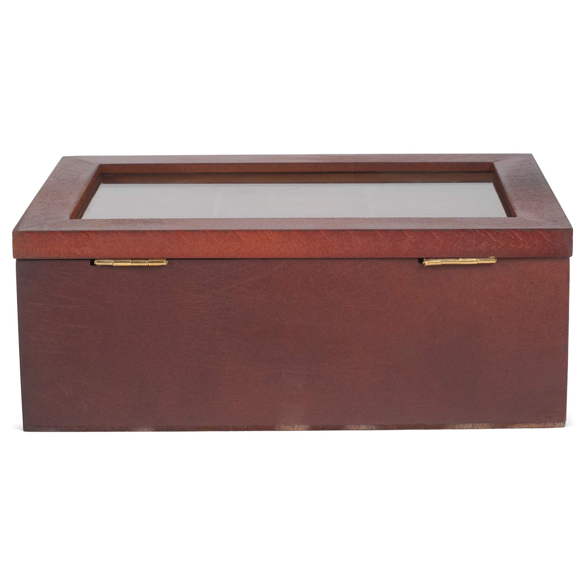 Wooden Chest Storage Box With Lids Vintage Treasure Box With 9 Compartments view 5