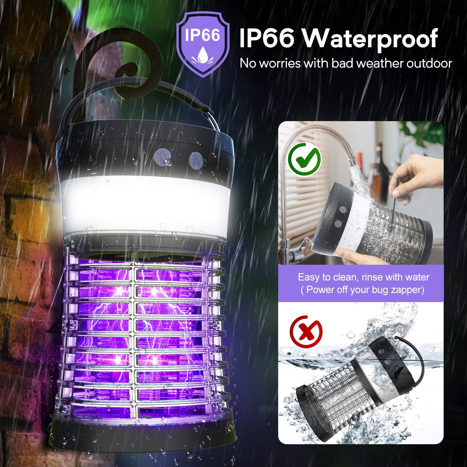 Electric Solar Mosquito Killer for Indoor & Outdoor view 4