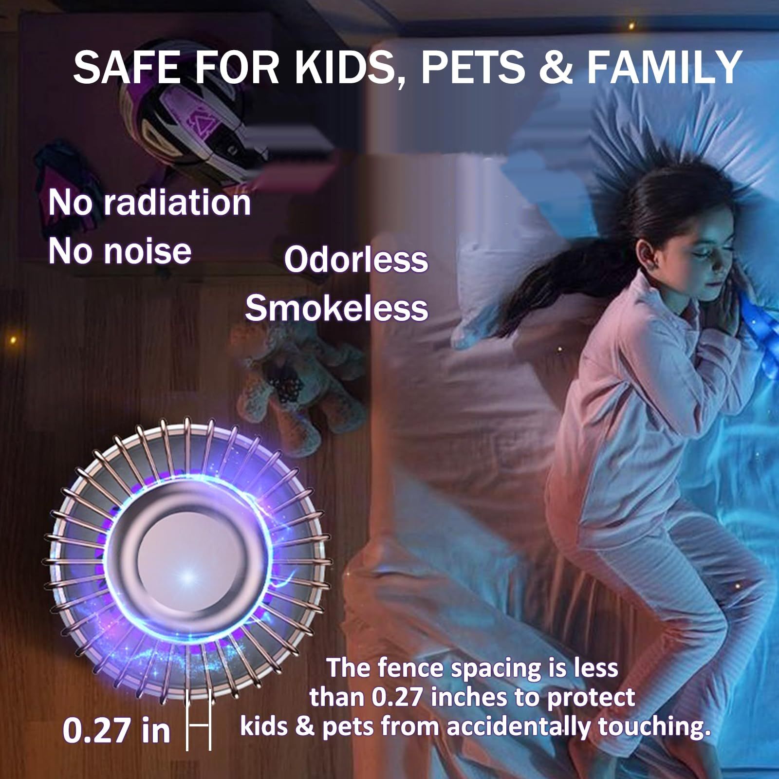 Mosquito Zapper, 2 in 1 Mosquito Trap, Mosquito Killer, Upgraded Mosquito view 3