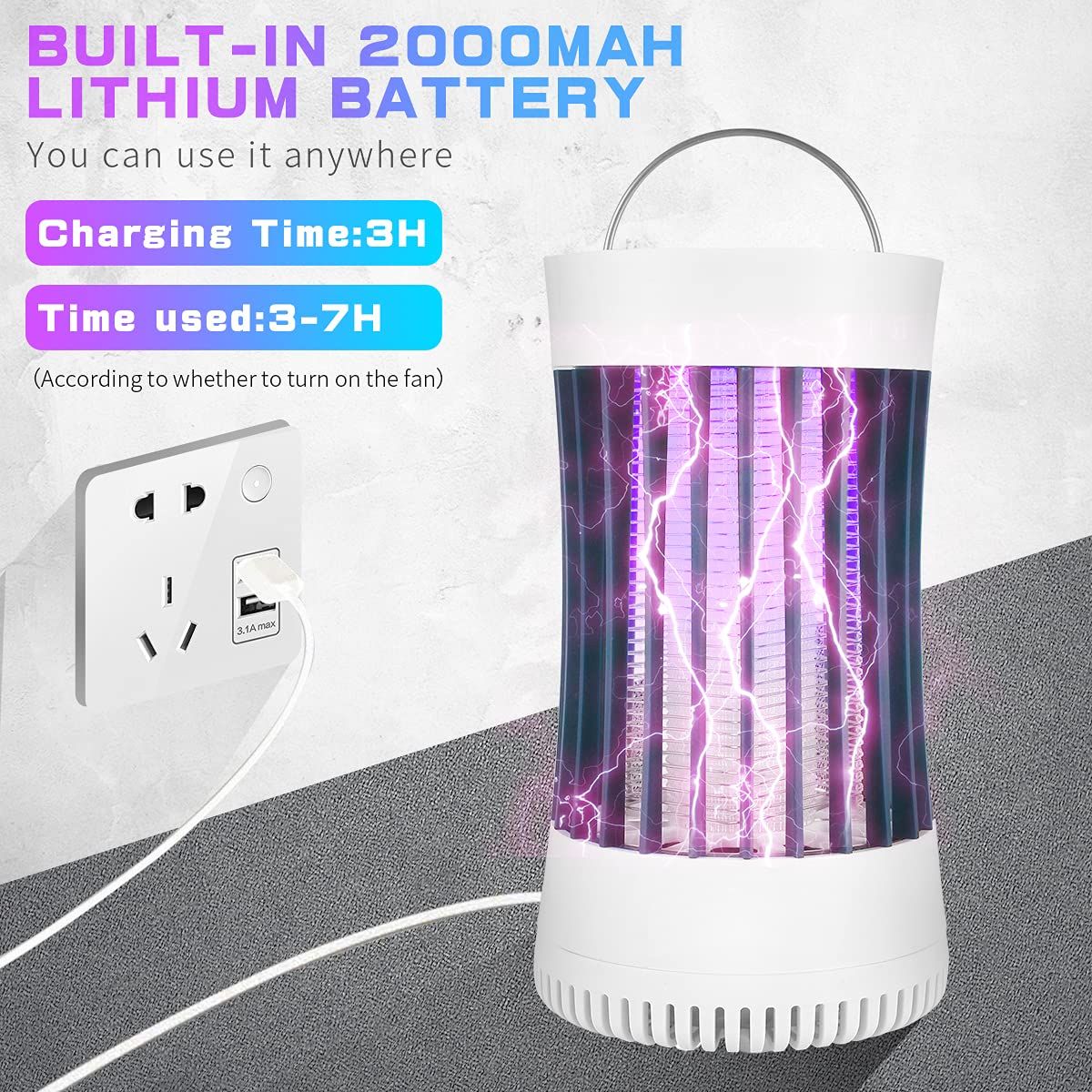 Indoor Outdoor Portable Mosquito Zapper view 3