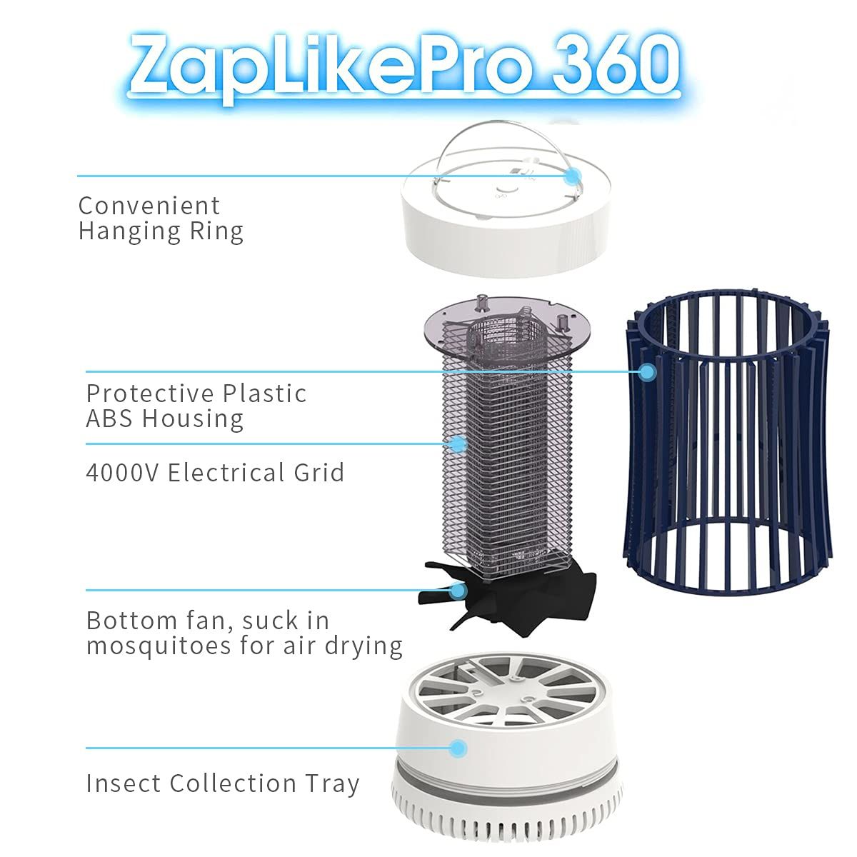 Indoor Outdoor Portable Mosquito Zapper view 4