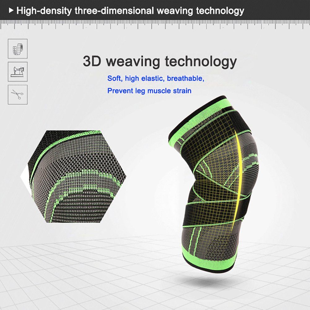 Knee Sleeve,Compression Fit Support -for Joint Pain and Arthritis Relief L view 3