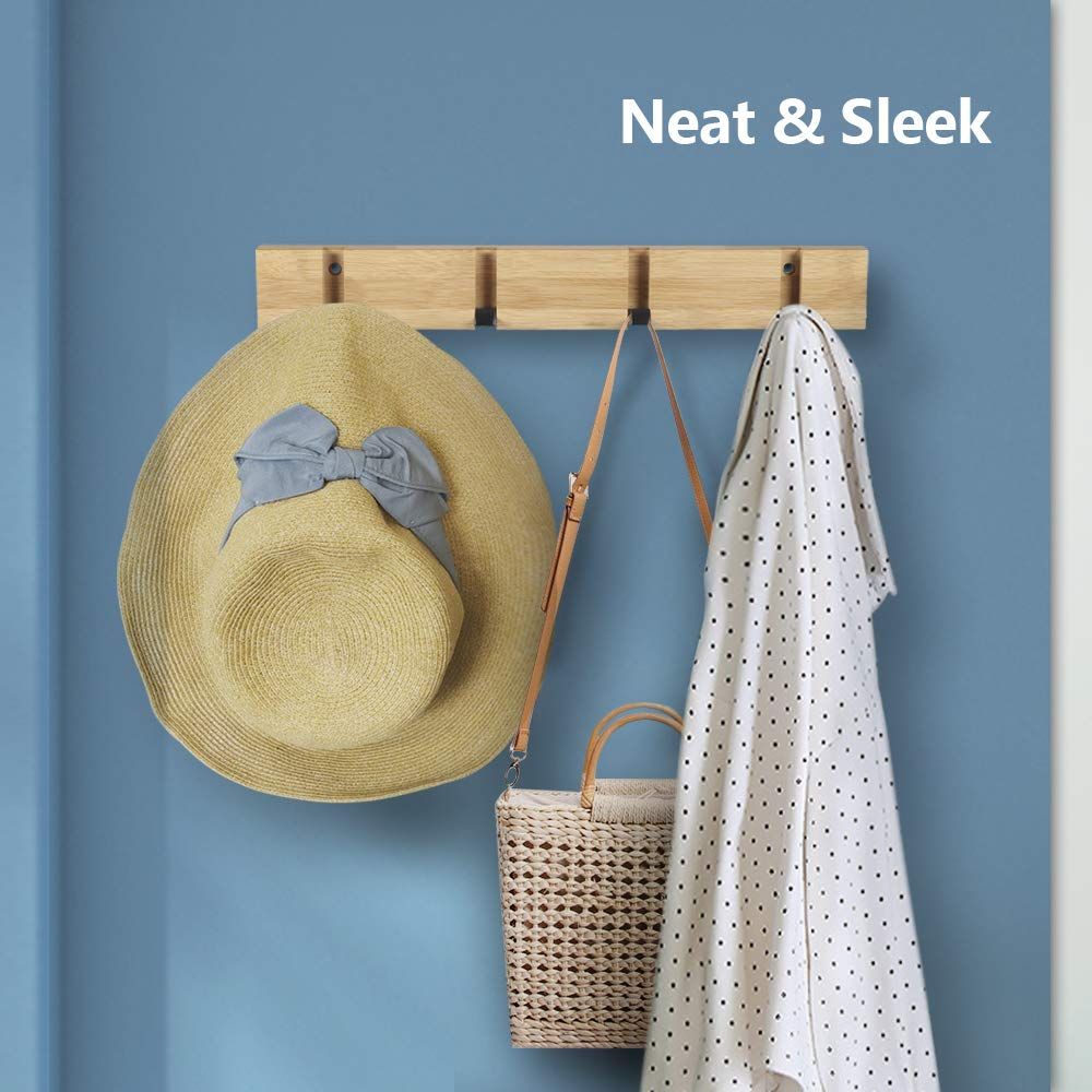 Wooden Coat Hooks Coat Rack Wall Mounted view 5