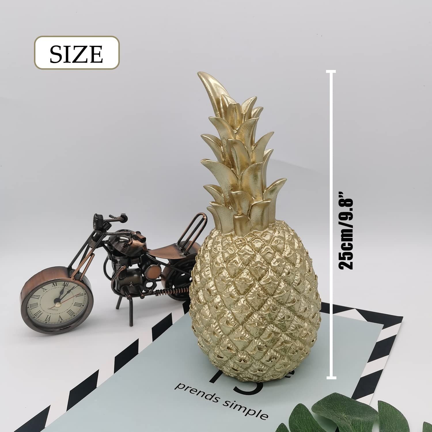 Pineapple Nordic Home Desk Decor Decoration Resin Artificial Pineapple view 2