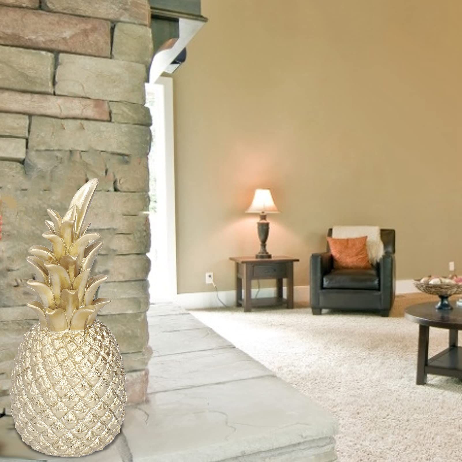 Pineapple Nordic Home Desk Decor Decoration Resin Artificial Pineapple view 4