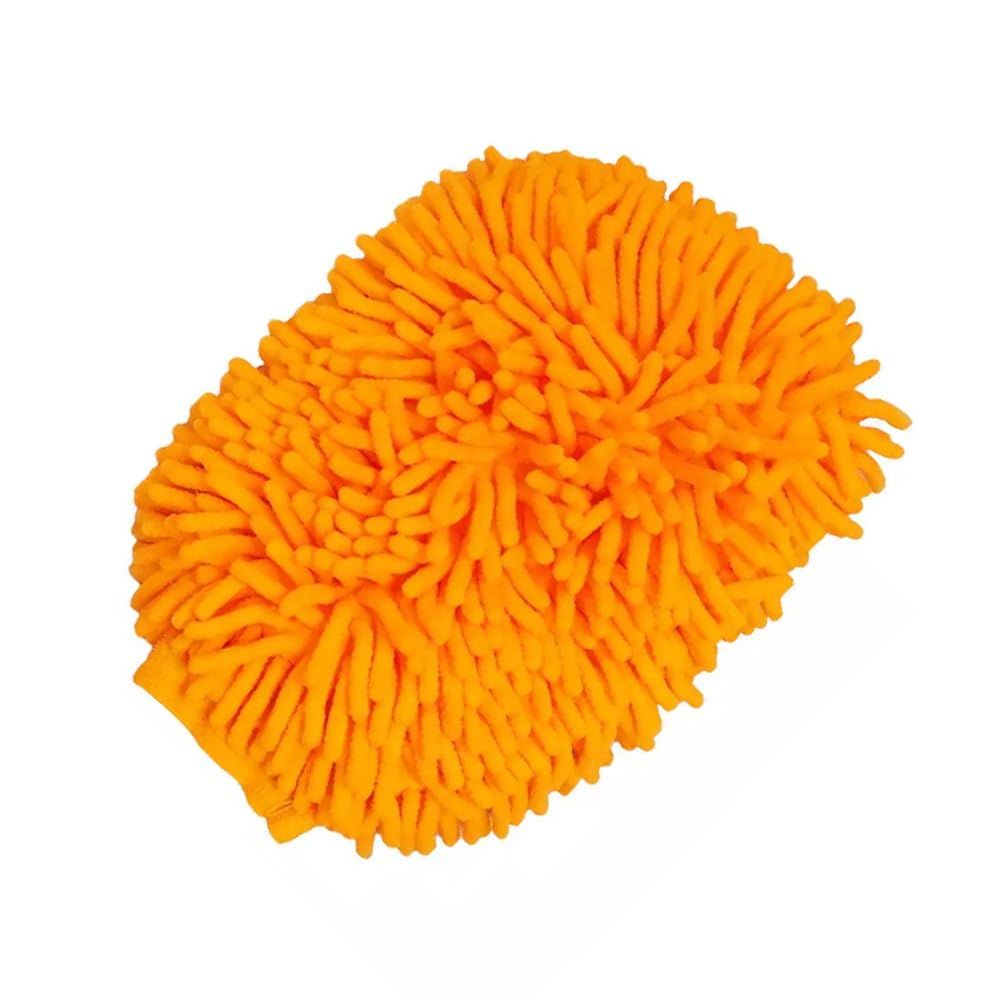 Microfiber Chenille Wash Mitt - Double Side Reusable Gloves for Cleaning view 2