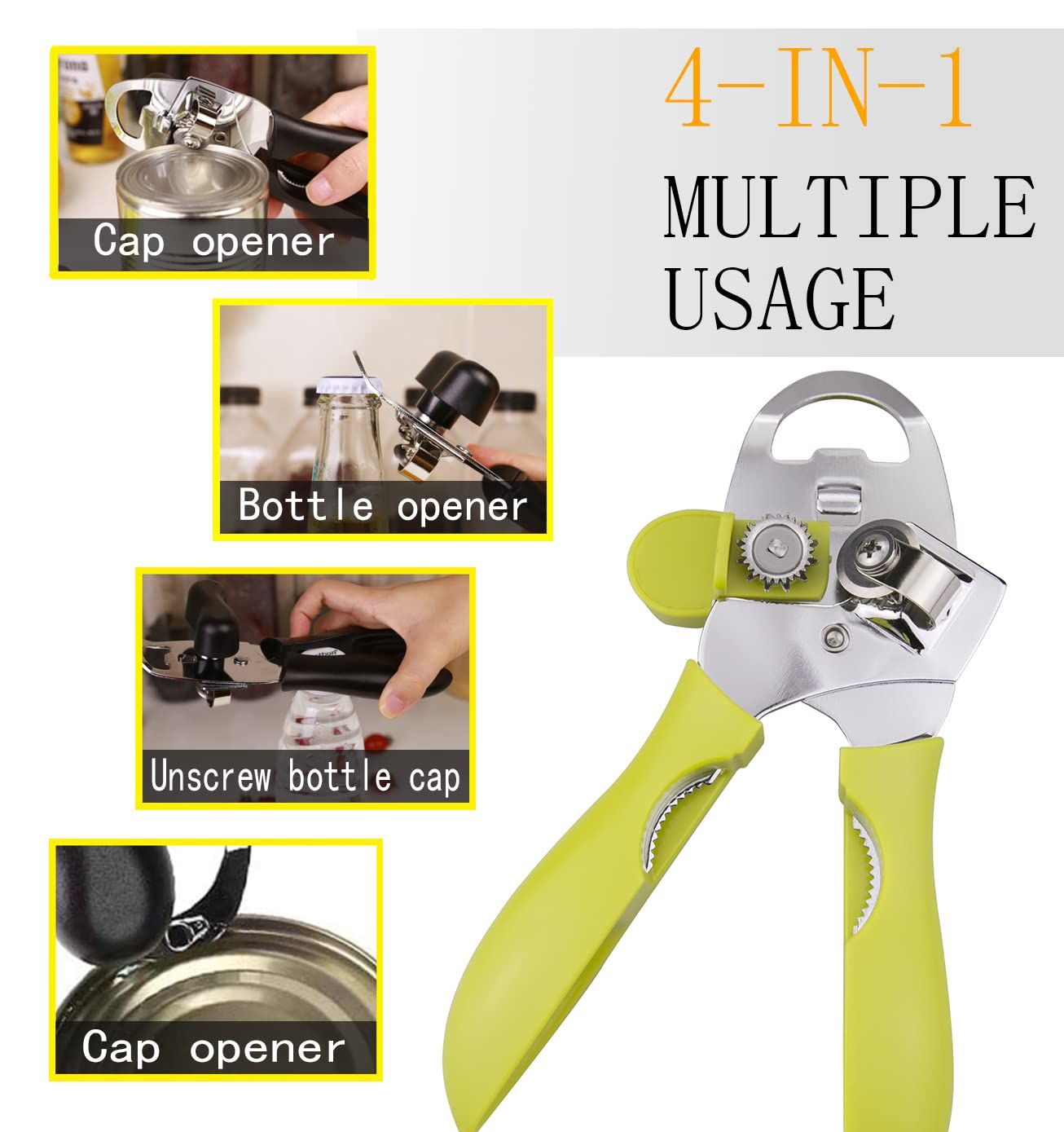 4-in-1 Stainless Steel Can Opener view 5