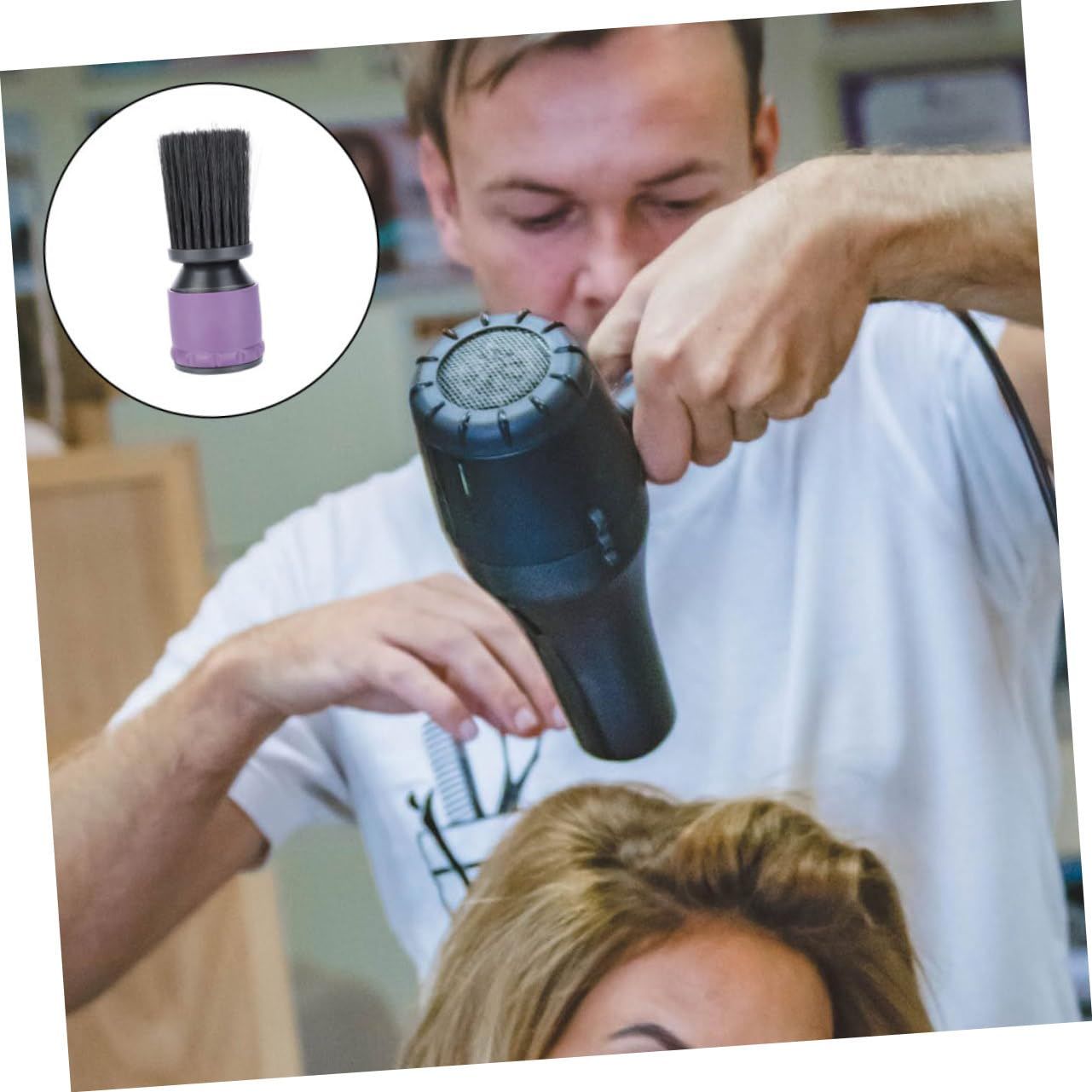 Brush Barbers Hair Salon Face Brush Hair Styling Brush Haircut Brush Broken view 2