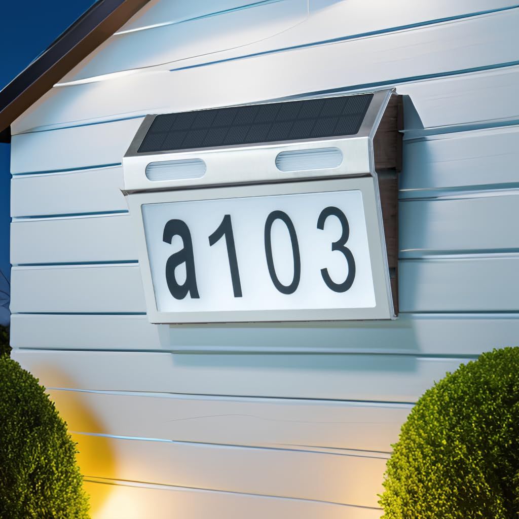 Solar House Numbers for Outside