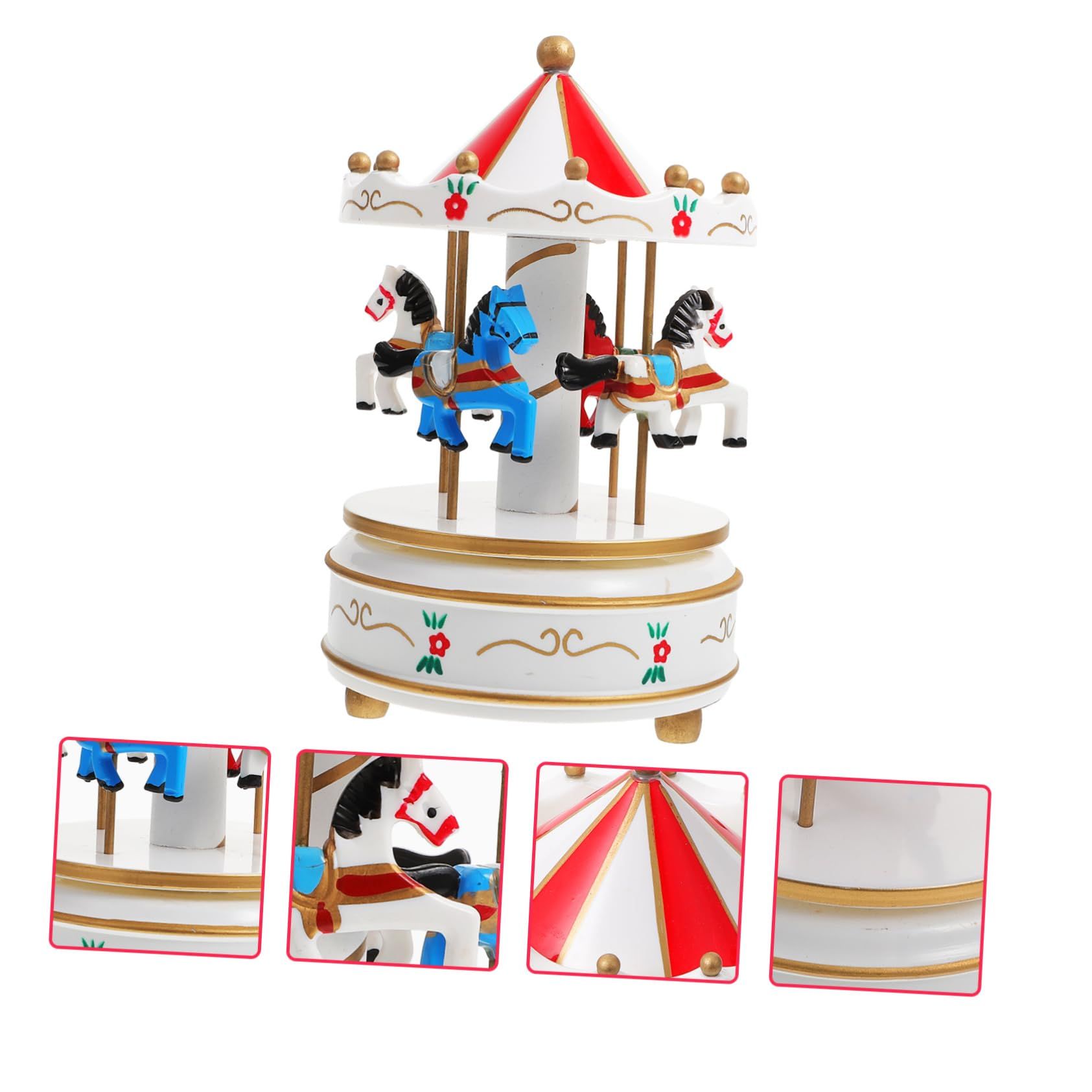 1pc Box Music Box Music Box para Niño Toys for Infants Vintage Toys House view 5