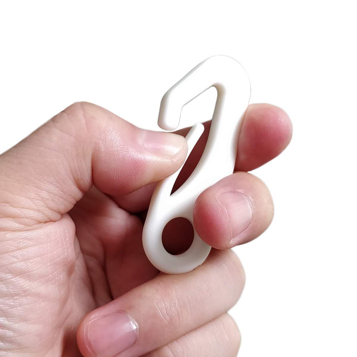 4 PCS Flag Pole Clip Snap Hooks Nylon Flagpole Attachment Hardware - to Attach view 4