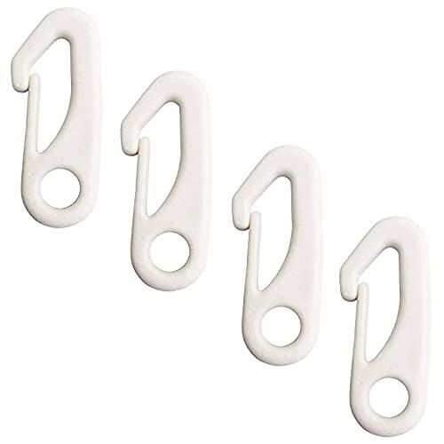 4 PCS Flag Pole Clip Snap Hooks Nylon Flagpole Attachment Hardware - to Attach view 5