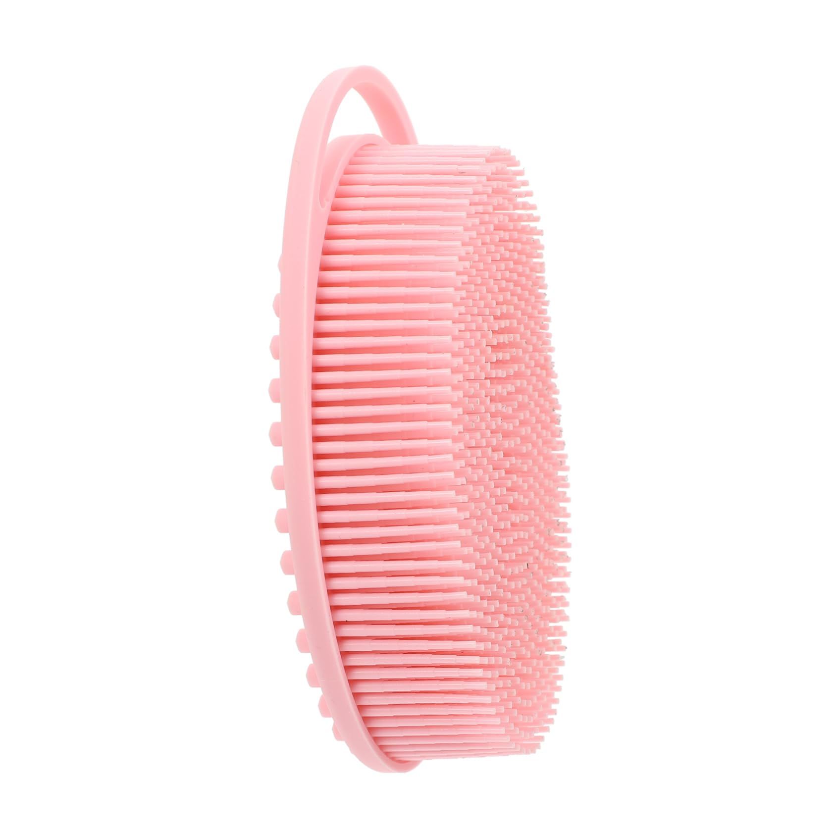 Bath Brush with Hook Scalp Exfoliation Brush Silicone Shower Scrub Adult