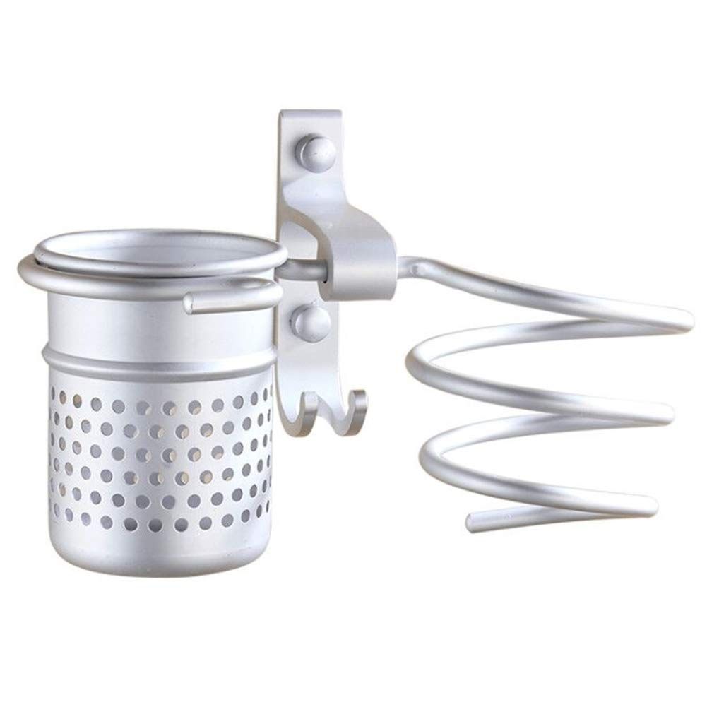 Aluminum Storage Holder Wall Mount Hair Dryer Holder Wall Phone Holder with