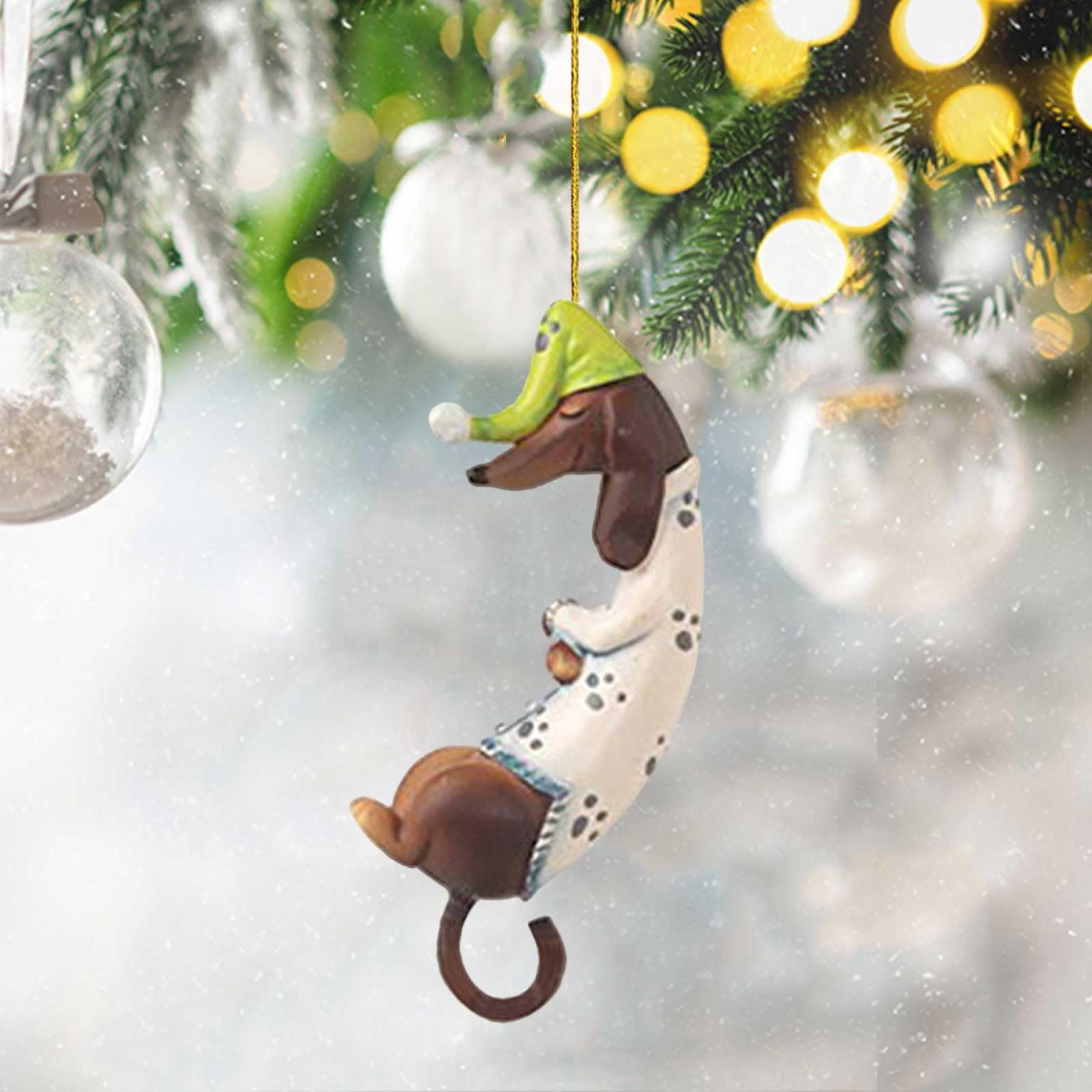 Personalized Dachshund Dog Ornaments view 3