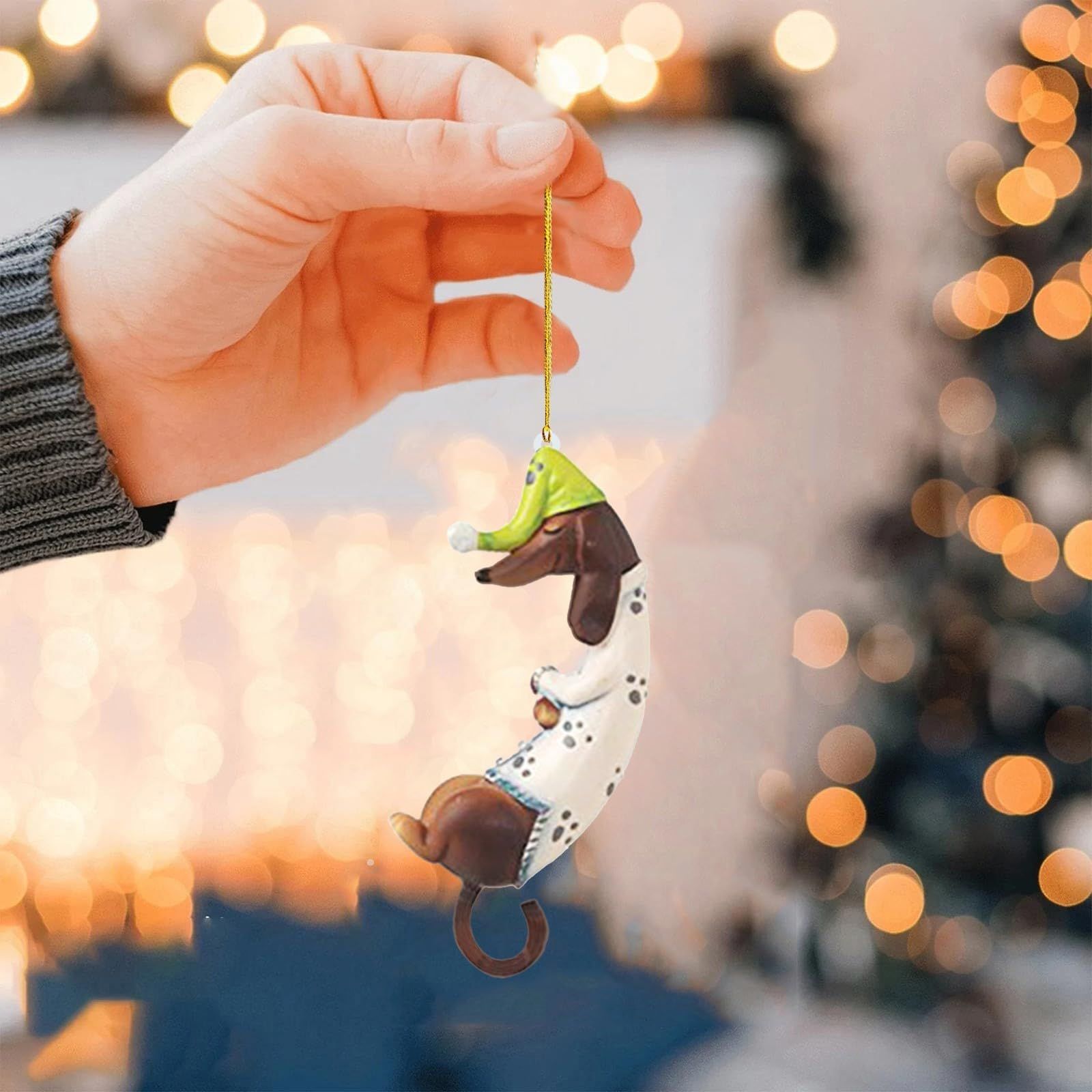 Personalized Dachshund Dog Ornaments view 4