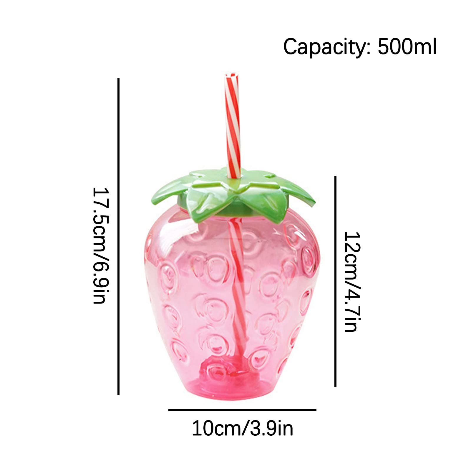 Strawberry Cup with Straw view 4