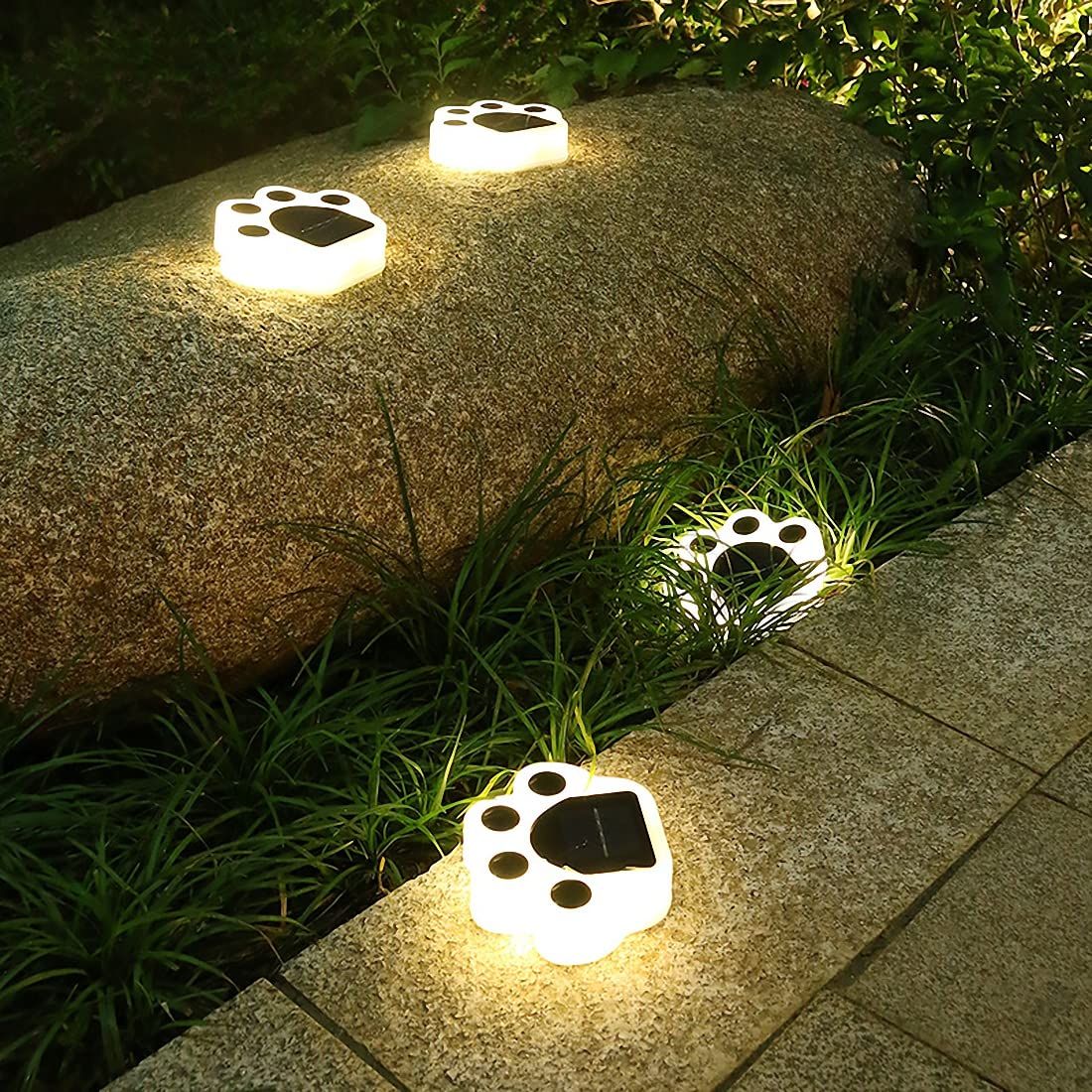 4Pcs Solar Garden Lights Outdoor Color Changing Decorative Ball Solar Lights