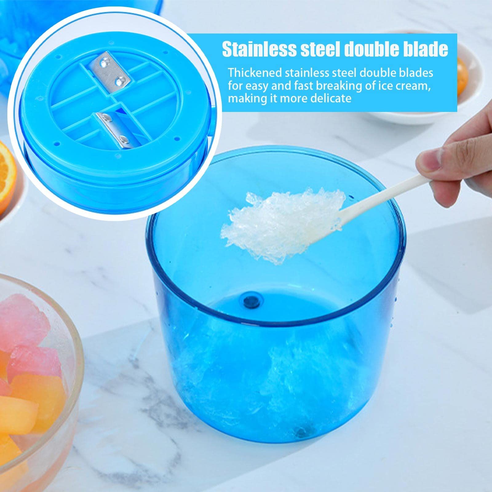 Manual Household Small Ice Sander Mini Hail Blasting Ice Hand Ice Mein Mein view 4