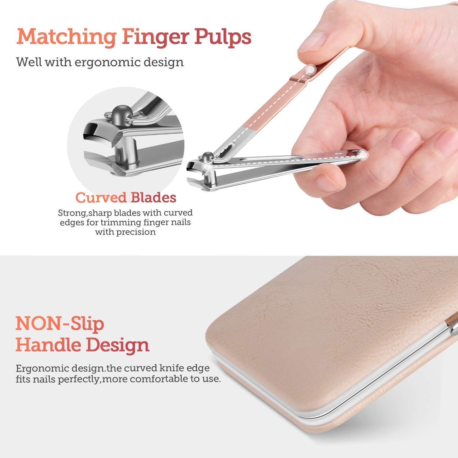 18 in 1 Stainless Steel Professional Manicure & Pedicure Kit for Women view 2
