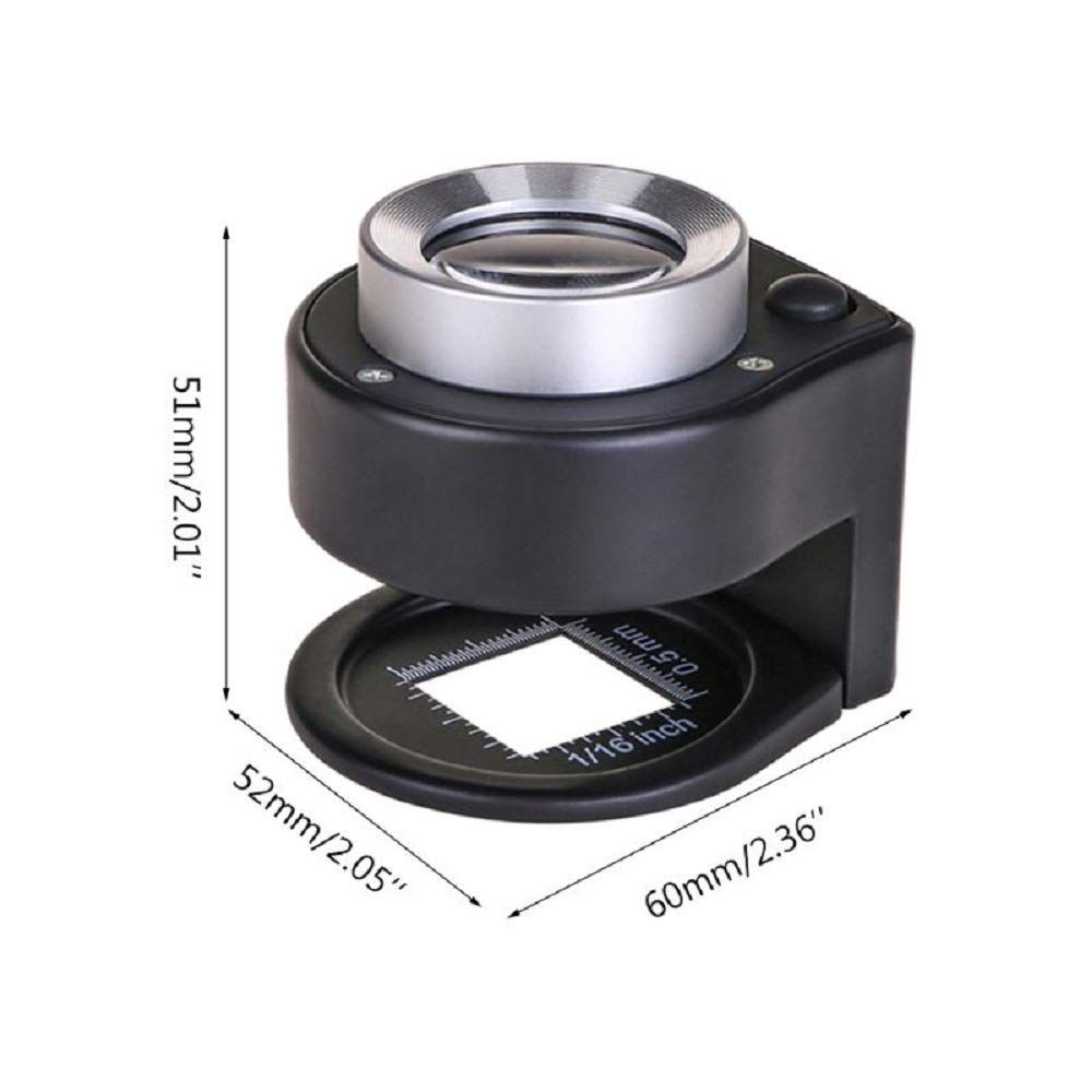 Handheld Microscope Magnifying Glass Jewelers Loupe with Light view 5