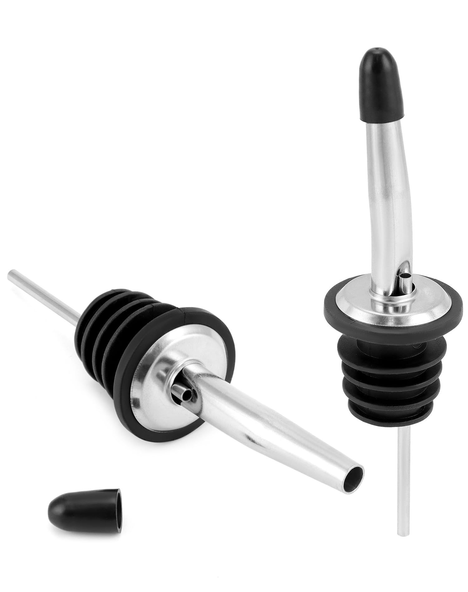 Liquor Pourer Speed Pourer 2Pcs/Set Wine Pourer Stainless Steel Wine Bottle view 4