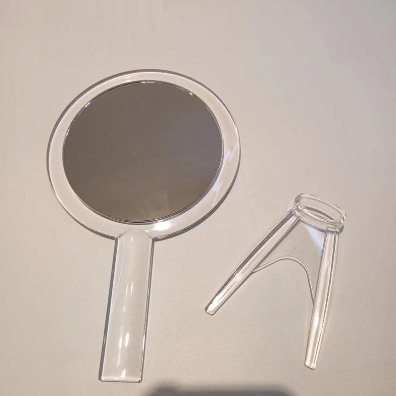 1X & 10X Magnifying Double Side Hand Makeup Mirror with Stand view 4
