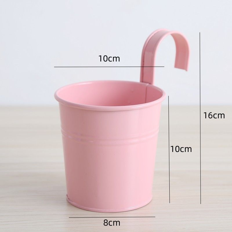 Wall Mounted Potted Plant Flowerpot Garden Wall Hanging Planter Detachable view 5