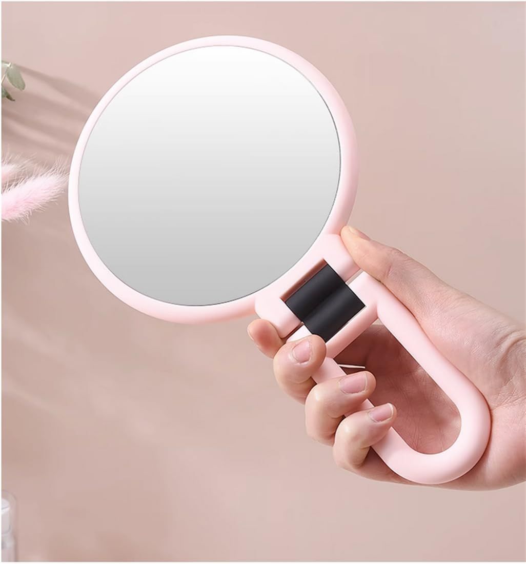 1X 5X Handheld Mirror with Handle for Travel， Magnifying Mirror view 3