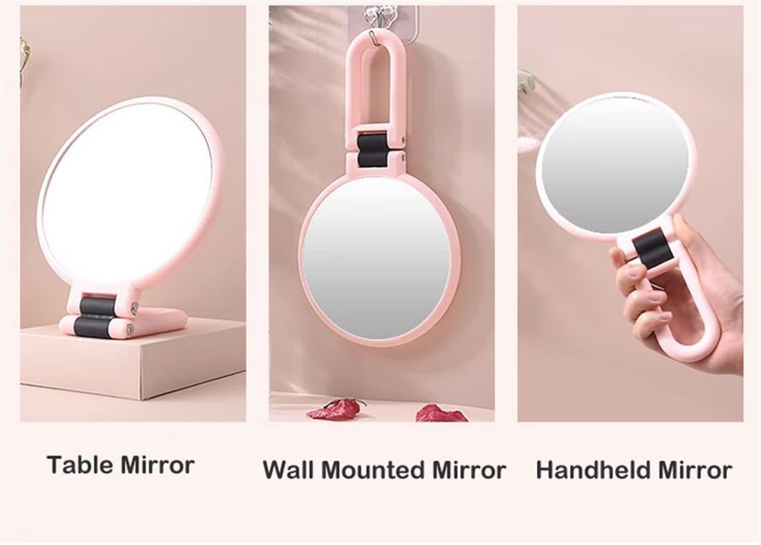 1X 5X Handheld Mirror with Handle for Travel， Magnifying Mirror view 5