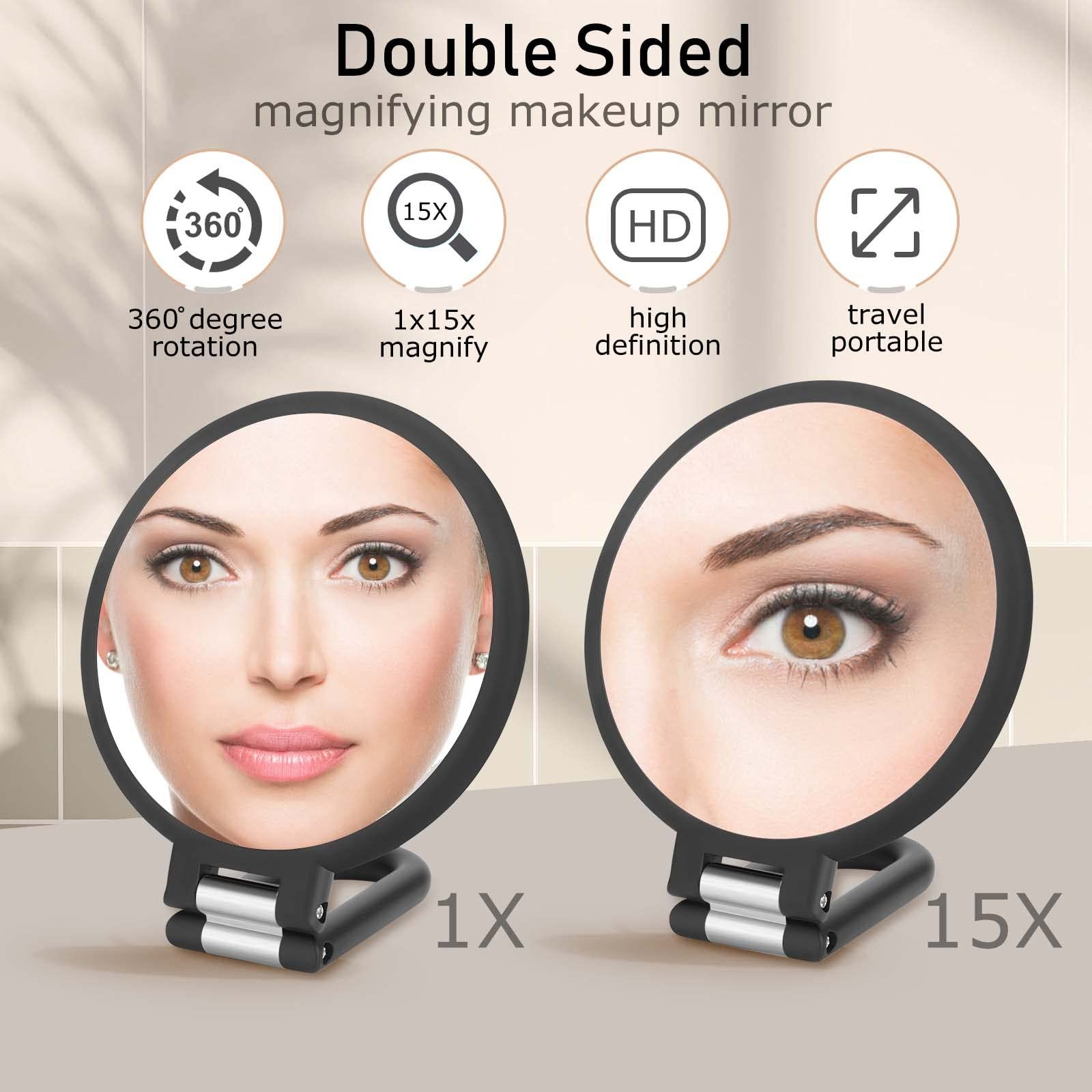 Magnifying Handheld Mirror Double Sided view 2
