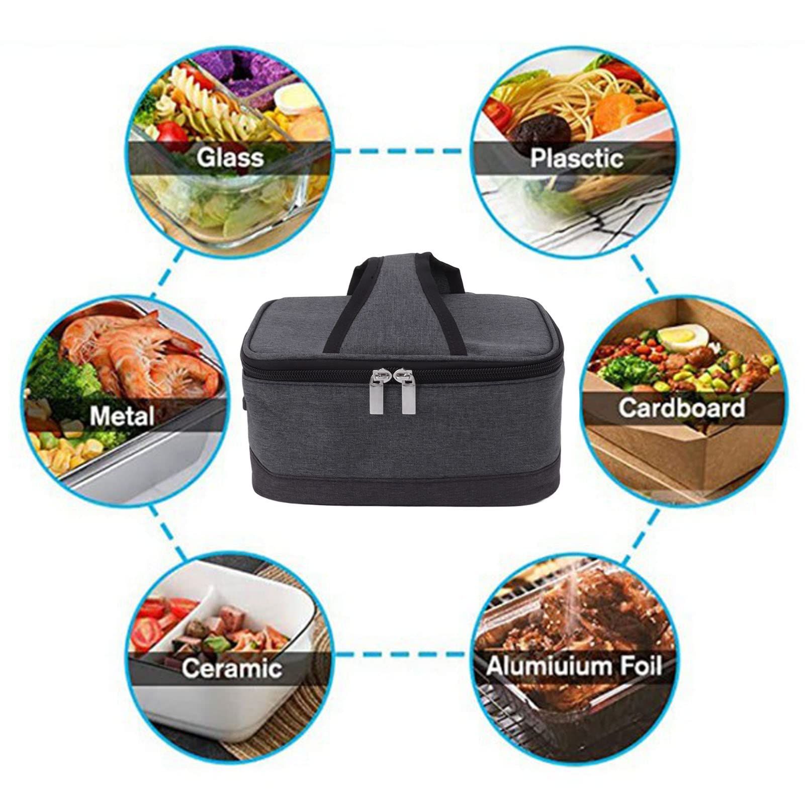 Portable Oven, Electric Lunch Box Food Heater USB Constant Heating Insulation view 5